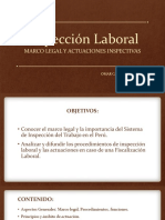 Inspección Laboral: Marco Legal Y Actuaciones Inspectivas