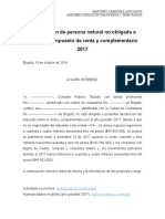 Modelo Certificacion No Declarantes