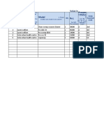 S. No. Model Value in Prospec T Status