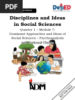 Disciplines and Iseas On Scoial Sciences 1st Quarter Module 7