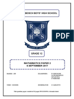 Rondebosch Boys' High School: Senior Certificate