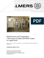 High Pressure and Temperature Conversion of Lignin and Black Liquor To Liquid Fuels