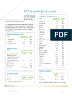 Dasani Annual Analysis Example: Inorganic Components