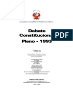 Diario de Debates Pleno Constitucion 1993 - Tomo 3 PDF