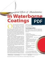 In Waterborne Coatings: - Diagonal Effects of Alkanolamines