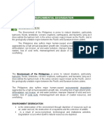 Environmental Degradation: of The Philippines Is Prone To Natural Disasters, Particularly