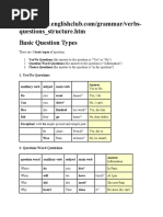 Questions - Structure - HTM Basic Question Types