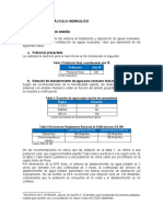 MEMORIA DE CÁLCULO HIDRAULICO - PTAR CABO BLANCO - Humedales