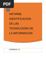 Evidencia 7.3 Informe Identificacion de Las Tecnologias de La Informacion