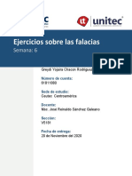 Tarea 6.1 Ejercicios Sobre Las Falacias