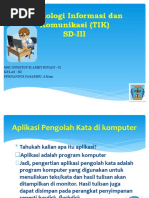 Mengenal MS - Word Kelas 3.word