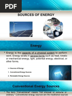 Sources of Energy