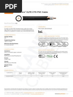 5kV 6mm Xlpe Cts PVC Cable: Application Standards