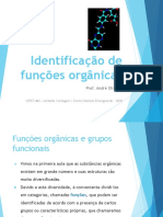 Identificação de Funções Orgânicas - SLIDE