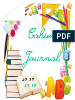 Cahier Journal 2018-2019-Ilyess Gladiator PDF