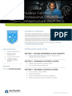 Nutanix Certified Professional - Multicloud Infrastructure (NCP-MCI)