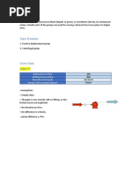 Sizing of Pump: Inlet Pressure (Kpa) Outlet Pressure (Kpa) Mass Flowrate (KG/H) ) (KG/M of The Mixture Density