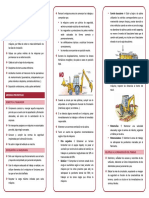 Recomendacion para Trabajos Con Maquinaria