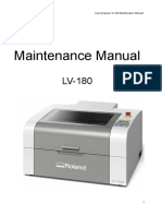 Laser Engraver LV-180 Maintenance Manual