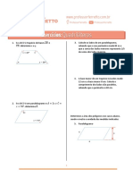 Lista de Exercícios 47 - Quadriláteros 1 PDF