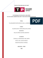 ESTRUCTURA DEL PLAN ESTRATEGICO (3er AVANCE)