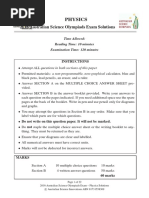 2016 Australian Physics Olympiad SOLUTIONS