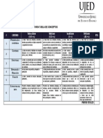 Criterios de Evaluación para Tabla de Conceptos