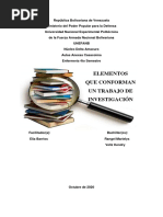 Metodologia de La Investigación - Elementos Que Conforman Un Trabajo de Investigación