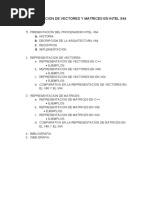 Implementacion de Vectores y Matrices en Intel x64