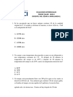 Taller de Ecuaciones Deiferenciales PDF