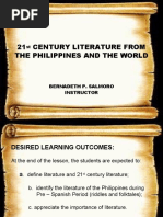 21 Century Literature From The Philippines and The World: Bernadeth P. Salmoro Instructor