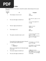 The Divisibility Rules: Divisible By: If: Examples