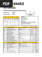 MCF300.04IS: Insulated Fast Recovery Diode Module 300 A 400 V