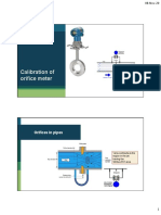 Calibration of Orifice Meter: Orifices in Pipes