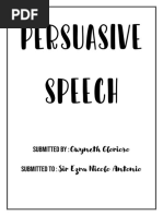 Persuasive Speech - Gwyneth Glorioso