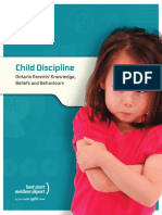 Child Discipline: Ontario Parents' Knowledge, Beliefs and Behaviours