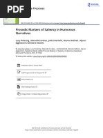 Pickering, Corduas, Eisterhold, Seifried, Eggleston, & Attardo (2009) Prosodic Markers of Saliency in Humorous Narratives