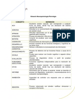 Glosario Neuropsicología-Psicología