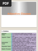 Adjective Clauses