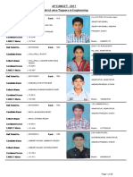 Ap Eamcet - 2017 District Wise Toppers in Engineering: Page 1 of 28