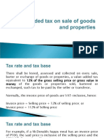 VAT On Sale of Goods and Properties