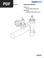 Pipeline Desuperheaters Series 41 - Fixed Orifice Spray Unit Series 42 - Variable Orifice Spray Unit