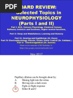 BOARD REVIEW NEUROPHYSIOLOGY DGS For March PLE