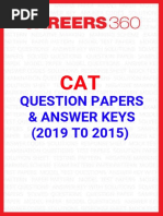 CAT Previous Years Question Papers PDF