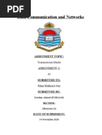 Data Communication and Networks: Assignment Topic