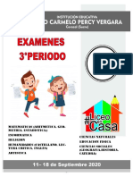 Grado 4 Examen Iii Periodo 2020