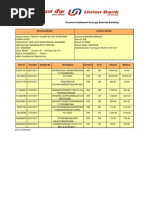 Account Statement Through Internet Banking: Personal Details Account Details