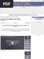 Genesis 1 4 - God Saw That The... - Verse-by-Verse Commentary PDF