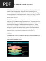 VIRTUALIZATION-Basics & Applications: Abstract