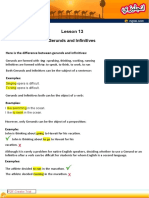 Lesson 13: Gerunds and Infinitives